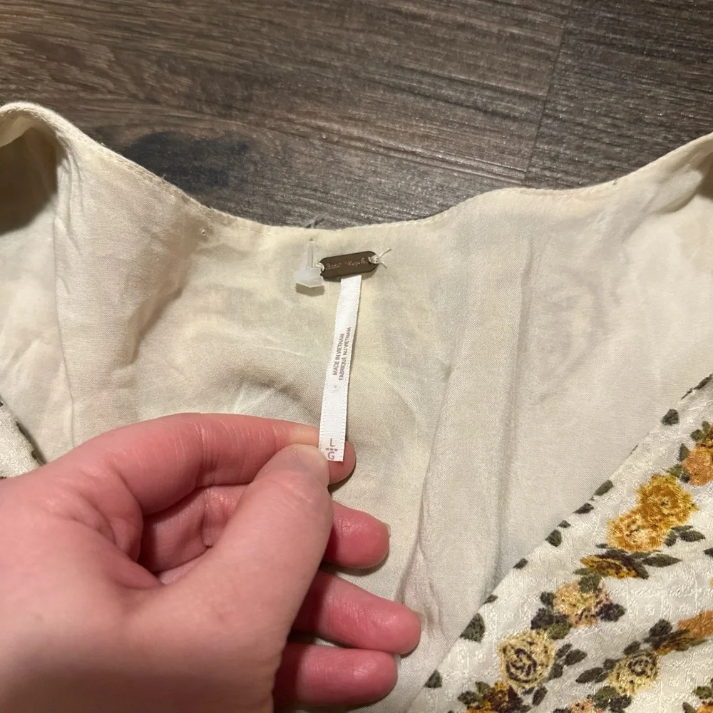 EUC FREE PEOPLE ROWS OF ROSES MAXI DRESS - Picture 2 of 3